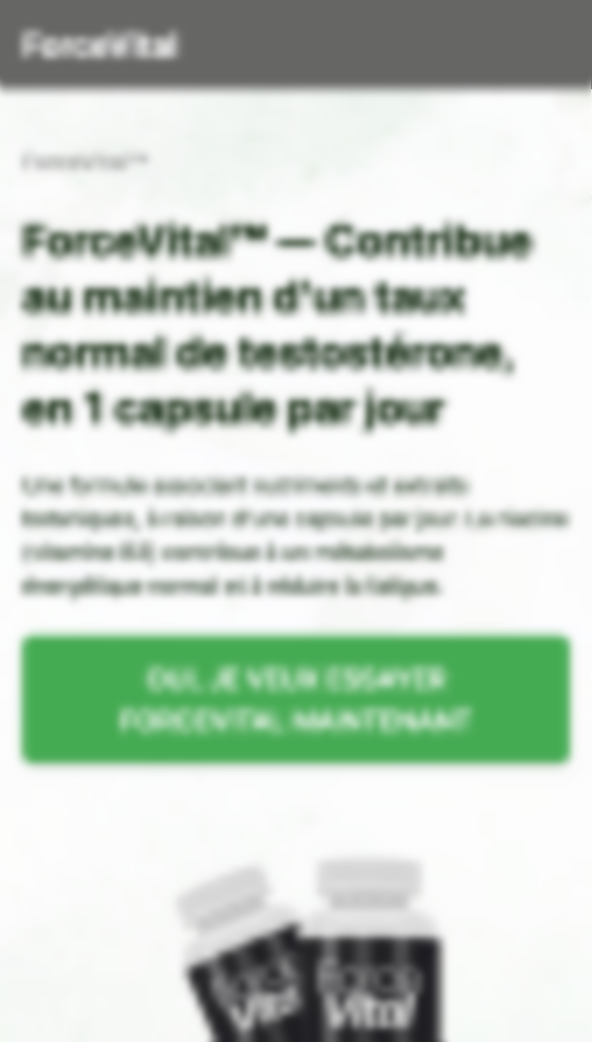 ForceVital Force Vital complément homme 1 gélule par jour